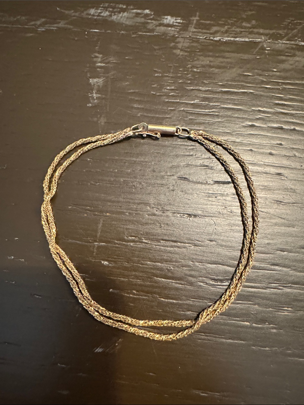 14k Gold Double Strand Bracelet